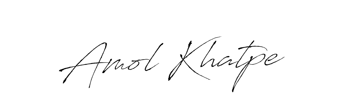 Make a beautiful signature design for name Amol Khatpe. With this signature (Antro_Vectra) style, you can create a handwritten signature for free. Amol Khatpe signature style 6 images and pictures png