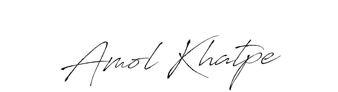 Make a beautiful signature design for name Amol Khatpe. With this signature (Antro_Vectra) style, you can create a handwritten signature for free. Amol Khatpe signature style 6 images and pictures png