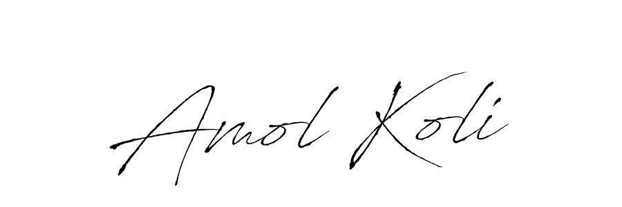 How to make Amol Koli name signature. Use Antro_Vectra style for creating short signs online. This is the latest handwritten sign. Amol Koli signature style 6 images and pictures png
