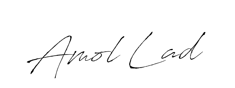 Make a beautiful signature design for name Amol Lad. With this signature (Antro_Vectra) style, you can create a handwritten signature for free. Amol Lad signature style 6 images and pictures png