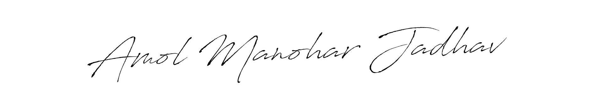 Also we have Amol Manohar Jadhav name is the best signature style. Create professional handwritten signature collection using Antro_Vectra autograph style. Amol Manohar Jadhav signature style 6 images and pictures png