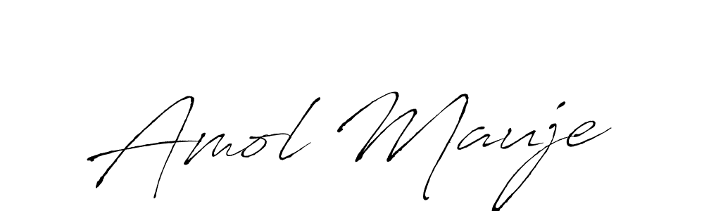 Also we have Amol Mauje name is the best signature style. Create professional handwritten signature collection using Antro_Vectra autograph style. Amol Mauje signature style 6 images and pictures png