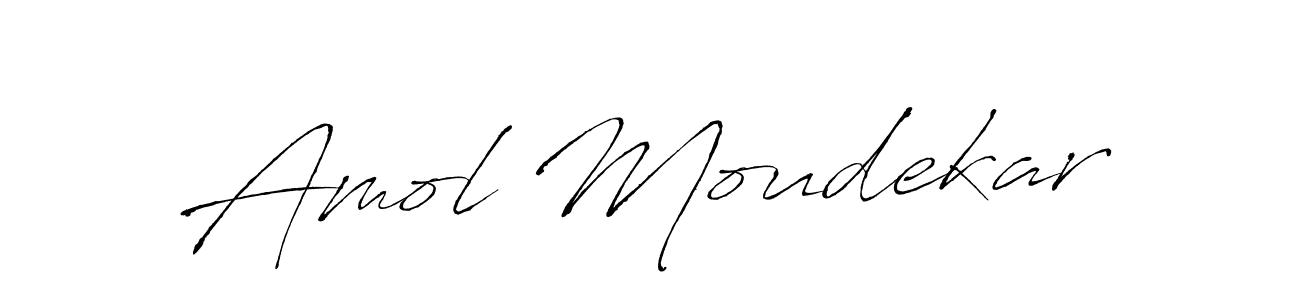 How to make Amol Moudekar signature? Antro_Vectra is a professional autograph style. Create handwritten signature for Amol Moudekar name. Amol Moudekar signature style 6 images and pictures png