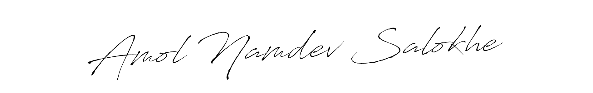 How to make Amol Namdev Salokhe signature? Antro_Vectra is a professional autograph style. Create handwritten signature for Amol Namdev Salokhe name. Amol Namdev Salokhe signature style 6 images and pictures png