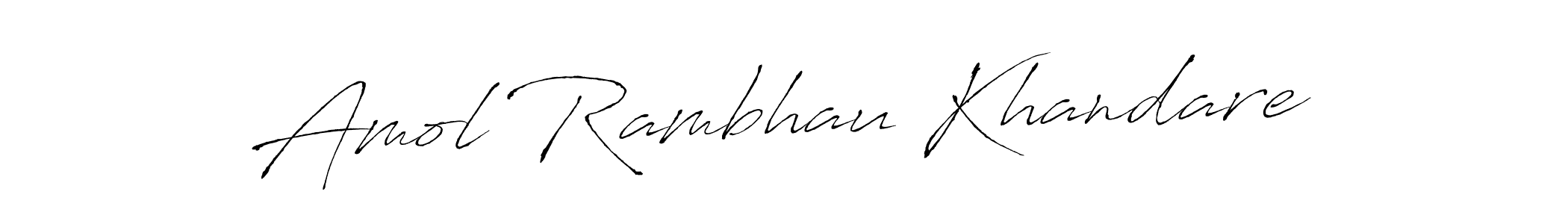 Design your own signature with our free online signature maker. With this signature software, you can create a handwritten (Antro_Vectra) signature for name Amol Rambhau Khandare. Amol Rambhau Khandare signature style 6 images and pictures png
