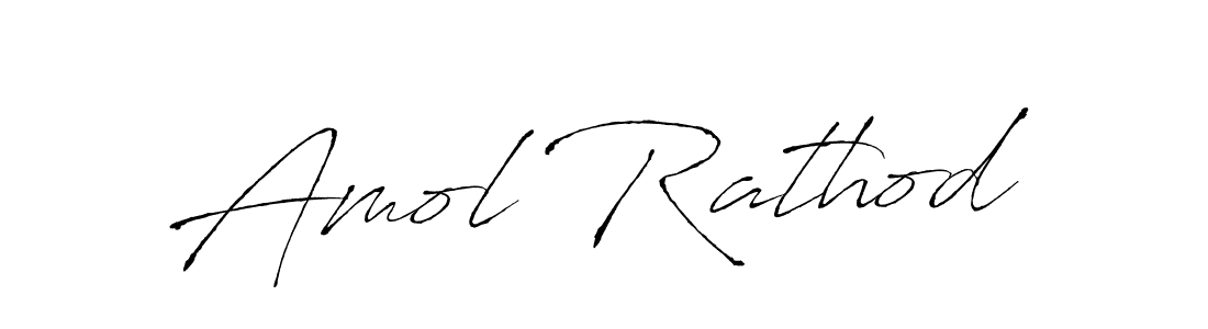 Make a beautiful signature design for name Amol Rathod. With this signature (Antro_Vectra) style, you can create a handwritten signature for free. Amol Rathod signature style 6 images and pictures png