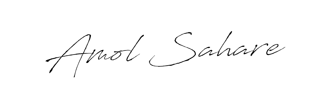 How to make Amol Sahare name signature. Use Antro_Vectra style for creating short signs online. This is the latest handwritten sign. Amol Sahare signature style 6 images and pictures png