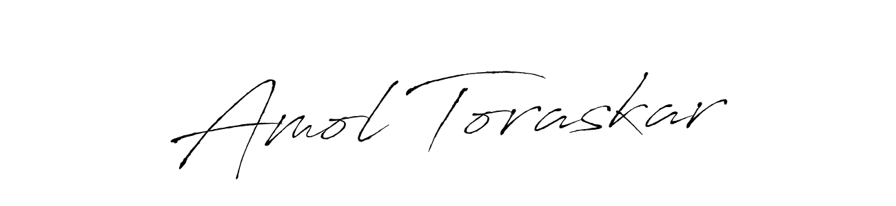 Amol Toraskar stylish signature style. Best Handwritten Sign (Antro_Vectra) for my name. Handwritten Signature Collection Ideas for my name Amol Toraskar. Amol Toraskar signature style 6 images and pictures png