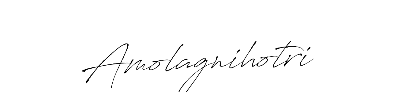 Antro_Vectra is a professional signature style that is perfect for those who want to add a touch of class to their signature. It is also a great choice for those who want to make their signature more unique. Get Amolagnihotri name to fancy signature for free. Amolagnihotri signature style 6 images and pictures png