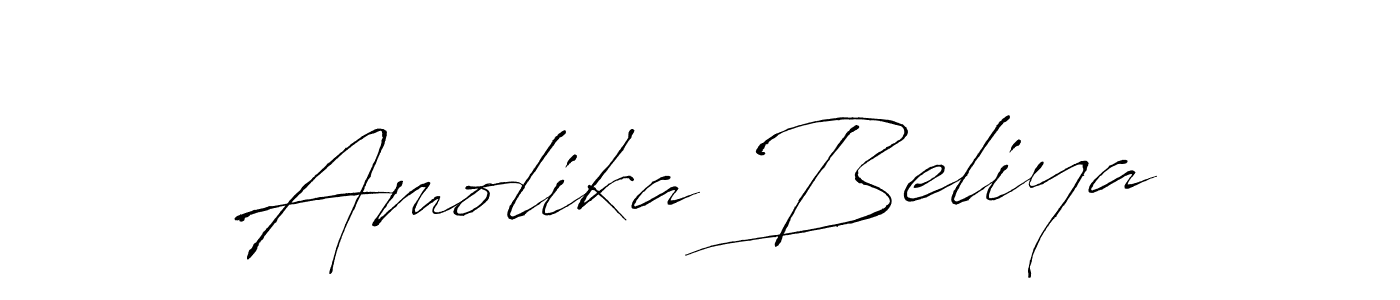 Create a beautiful signature design for name Amolika Beliya. With this signature (Antro_Vectra) fonts, you can make a handwritten signature for free. Amolika Beliya signature style 6 images and pictures png