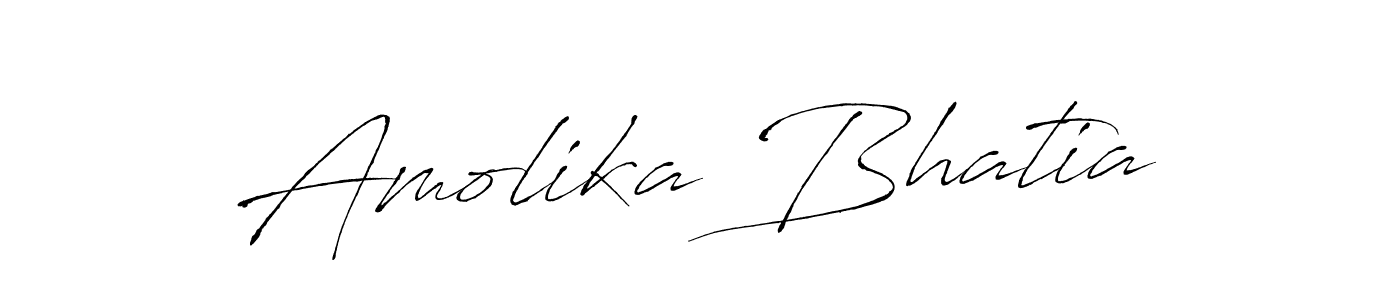 Antro_Vectra is a professional signature style that is perfect for those who want to add a touch of class to their signature. It is also a great choice for those who want to make their signature more unique. Get Amolika Bhatia name to fancy signature for free. Amolika Bhatia signature style 6 images and pictures png