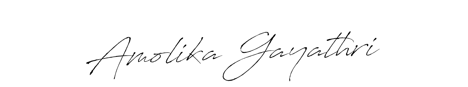 Amolika Gayathri stylish signature style. Best Handwritten Sign (Antro_Vectra) for my name. Handwritten Signature Collection Ideas for my name Amolika Gayathri. Amolika Gayathri signature style 6 images and pictures png