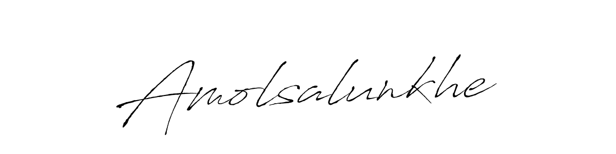 Use a signature maker to create a handwritten signature online. With this signature software, you can design (Antro_Vectra) your own signature for name Amolsalunkhe. Amolsalunkhe signature style 6 images and pictures png