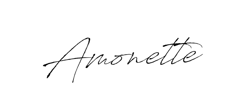 Also we have Amonette name is the best signature style. Create professional handwritten signature collection using Antro_Vectra autograph style. Amonette signature style 6 images and pictures png