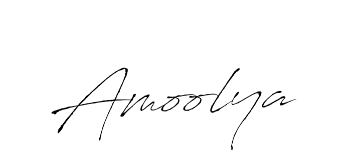 Make a beautiful signature design for name Amoolya. With this signature (Antro_Vectra) style, you can create a handwritten signature for free. Amoolya signature style 6 images and pictures png