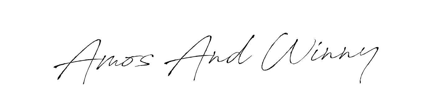 You can use this online signature creator to create a handwritten signature for the name Amos And Winny. This is the best online autograph maker. Amos And Winny signature style 6 images and pictures png