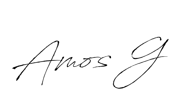 Amos G stylish signature style. Best Handwritten Sign (Antro_Vectra) for my name. Handwritten Signature Collection Ideas for my name Amos G. Amos G signature style 6 images and pictures png