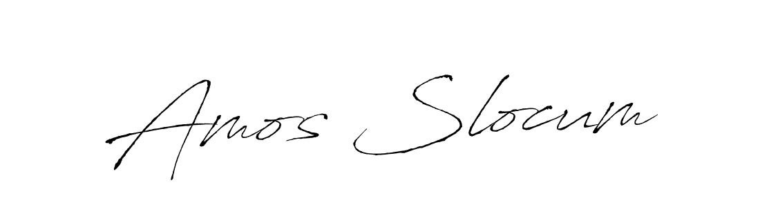 Use a signature maker to create a handwritten signature online. With this signature software, you can design (Antro_Vectra) your own signature for name Amos Slocum. Amos Slocum signature style 6 images and pictures png