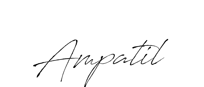 Design your own signature with our free online signature maker. With this signature software, you can create a handwritten (Antro_Vectra) signature for name Ampatil. Ampatil signature style 6 images and pictures png