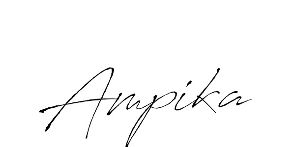 Design your own signature with our free online signature maker. With this signature software, you can create a handwritten (Antro_Vectra) signature for name Ampika. Ampika signature style 6 images and pictures png