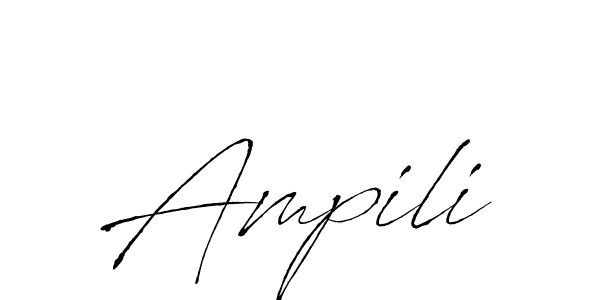 Ampili stylish signature style. Best Handwritten Sign (Antro_Vectra) for my name. Handwritten Signature Collection Ideas for my name Ampili. Ampili signature style 6 images and pictures png