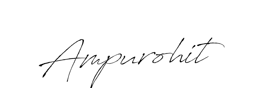 Ampurohit stylish signature style. Best Handwritten Sign (Antro_Vectra) for my name. Handwritten Signature Collection Ideas for my name Ampurohit. Ampurohit signature style 6 images and pictures png