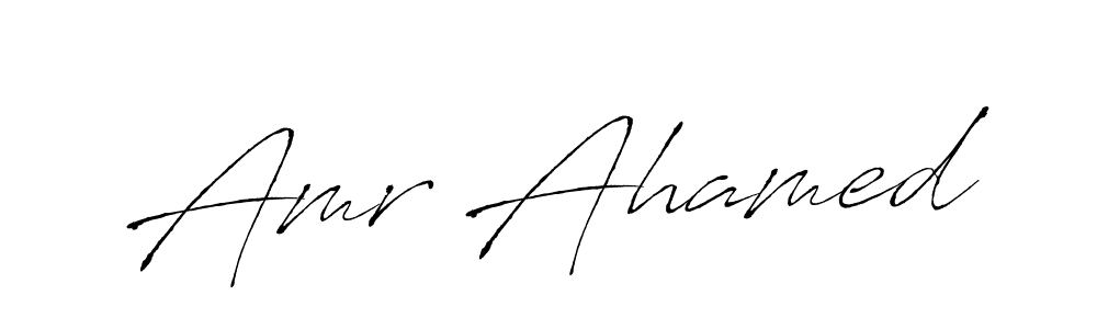 This is the best signature style for the Amr Ahamed name. Also you like these signature font (Antro_Vectra). Mix name signature. Amr Ahamed signature style 6 images and pictures png