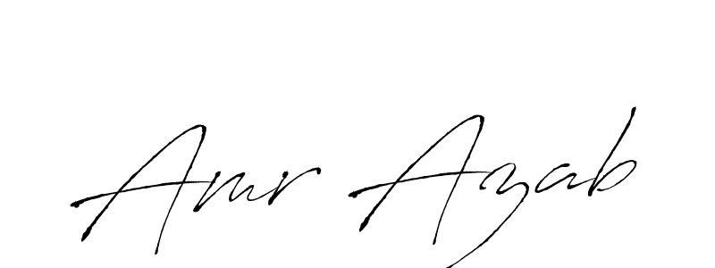 Amr Azab stylish signature style. Best Handwritten Sign (Antro_Vectra) for my name. Handwritten Signature Collection Ideas for my name Amr Azab. Amr Azab signature style 6 images and pictures png