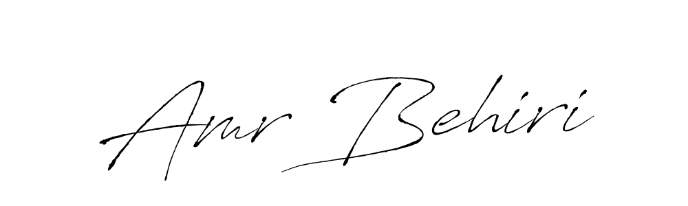 Also we have Amr Behiri name is the best signature style. Create professional handwritten signature collection using Antro_Vectra autograph style. Amr Behiri signature style 6 images and pictures png