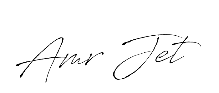 Also we have Amr Jet name is the best signature style. Create professional handwritten signature collection using Antro_Vectra autograph style. Amr Jet signature style 6 images and pictures png