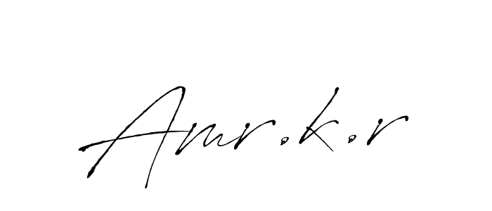 How to make Amr.k.r signature? Antro_Vectra is a professional autograph style. Create handwritten signature for Amr.k.r name. Amr.k.r signature style 6 images and pictures png