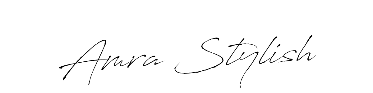 How to make Amra Stylish signature? Antro_Vectra is a professional autograph style. Create handwritten signature for Amra Stylish name. Amra Stylish signature style 6 images and pictures png
