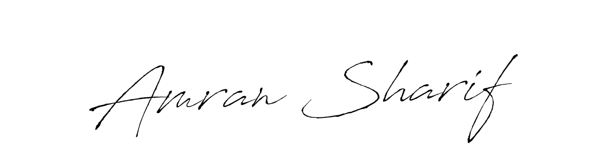 How to make Amran Sharif name signature. Use Antro_Vectra style for creating short signs online. This is the latest handwritten sign. Amran Sharif signature style 6 images and pictures png