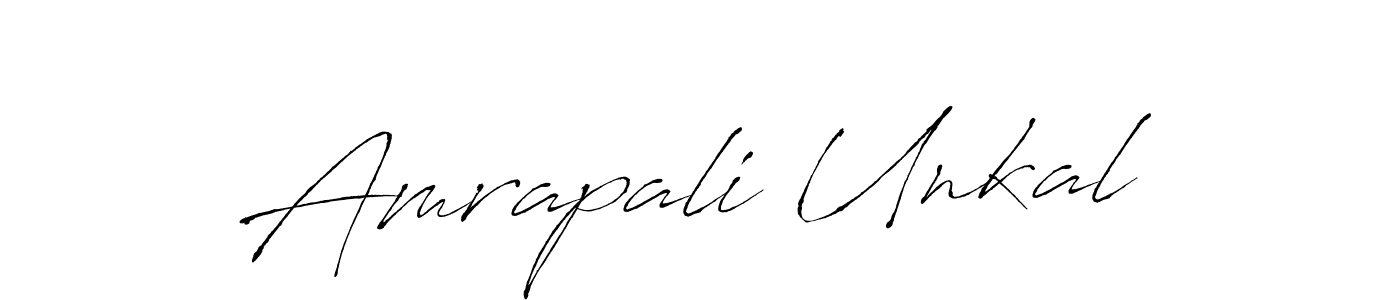 Also You can easily find your signature by using the search form. We will create Amrapali Unkal name handwritten signature images for you free of cost using Antro_Vectra sign style. Amrapali Unkal signature style 6 images and pictures png