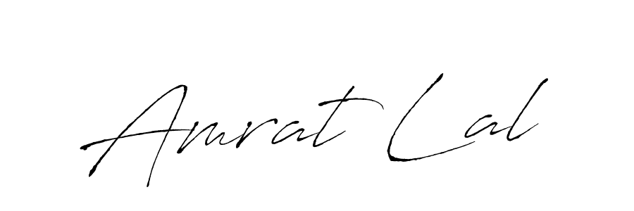 How to make Amrat Lal name signature. Use Antro_Vectra style for creating short signs online. This is the latest handwritten sign. Amrat Lal signature style 6 images and pictures png