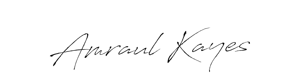 Use a signature maker to create a handwritten signature online. With this signature software, you can design (Antro_Vectra) your own signature for name Amraul Kayes. Amraul Kayes signature style 6 images and pictures png