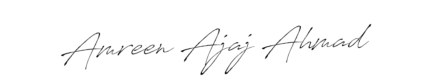 This is the best signature style for the Amreen Ajaj Ahmad name. Also you like these signature font (Antro_Vectra). Mix name signature. Amreen Ajaj Ahmad signature style 6 images and pictures png