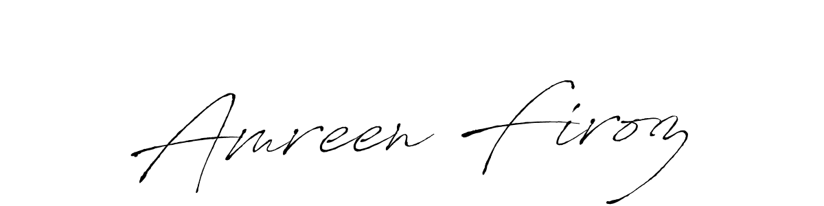 Amreen Firoz stylish signature style. Best Handwritten Sign (Antro_Vectra) for my name. Handwritten Signature Collection Ideas for my name Amreen Firoz. Amreen Firoz signature style 6 images and pictures png