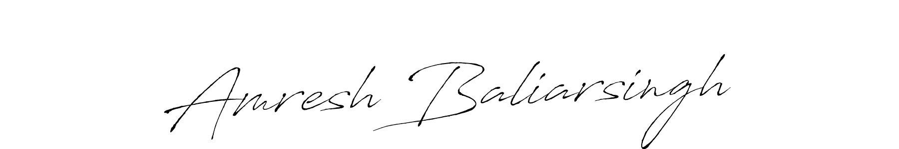 How to make Amresh Baliarsingh name signature. Use Antro_Vectra style for creating short signs online. This is the latest handwritten sign. Amresh Baliarsingh signature style 6 images and pictures png