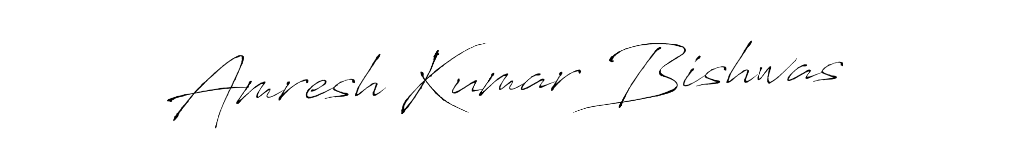 Design your own signature with our free online signature maker. With this signature software, you can create a handwritten (Antro_Vectra) signature for name Amresh Kumar Bishwas. Amresh Kumar Bishwas signature style 6 images and pictures png