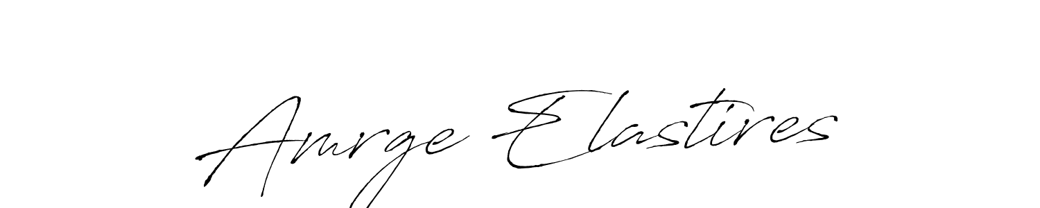 Make a beautiful signature design for name Amrge Elastires. With this signature (Antro_Vectra) style, you can create a handwritten signature for free. Amrge Elastires signature style 6 images and pictures png