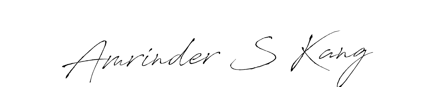 You should practise on your own different ways (Antro_Vectra) to write your name (Amrinder S Kang) in signature. don't let someone else do it for you. Amrinder S Kang signature style 6 images and pictures png