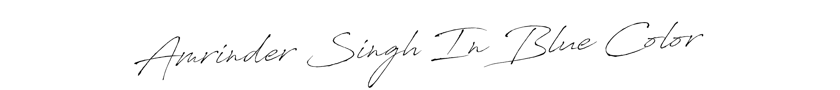 You should practise on your own different ways (Antro_Vectra) to write your name (Amrinder Singh In Blue Color) in signature. don't let someone else do it for you. Amrinder Singh In Blue Color signature style 6 images and pictures png