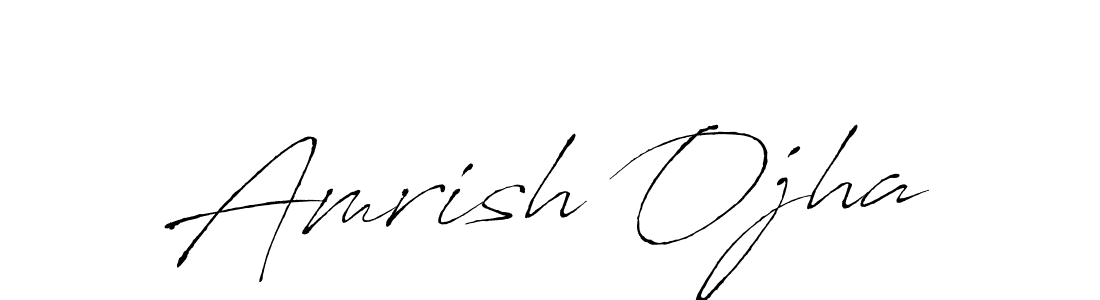 How to make Amrish Ojha signature? Antro_Vectra is a professional autograph style. Create handwritten signature for Amrish Ojha name. Amrish Ojha signature style 6 images and pictures png