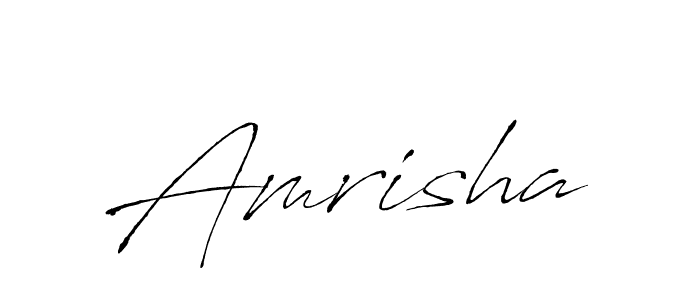Make a beautiful signature design for name Amrisha. Use this online signature maker to create a handwritten signature for free. Amrisha signature style 6 images and pictures png