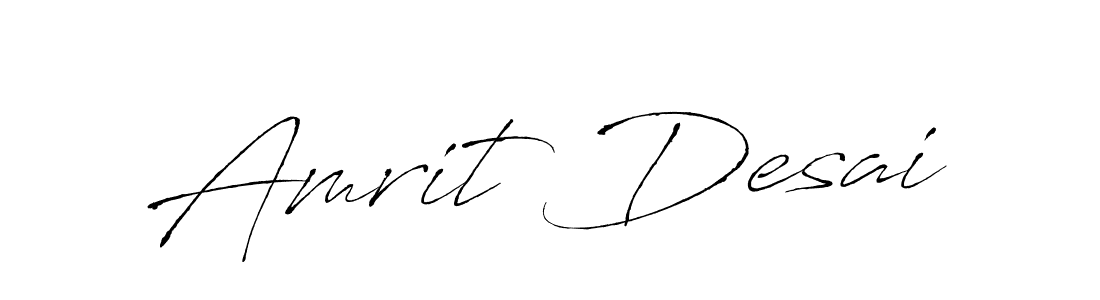 Make a beautiful signature design for name Amrit Desai. With this signature (Antro_Vectra) style, you can create a handwritten signature for free. Amrit Desai signature style 6 images and pictures png