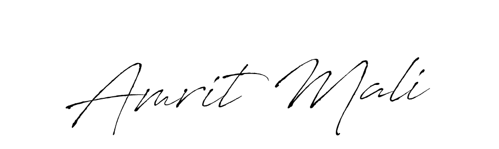 Also You can easily find your signature by using the search form. We will create Amrit Mali name handwritten signature images for you free of cost using Antro_Vectra sign style. Amrit Mali signature style 6 images and pictures png