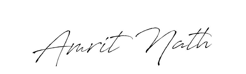 Use a signature maker to create a handwritten signature online. With this signature software, you can design (Antro_Vectra) your own signature for name Amrit Nath. Amrit Nath signature style 6 images and pictures png