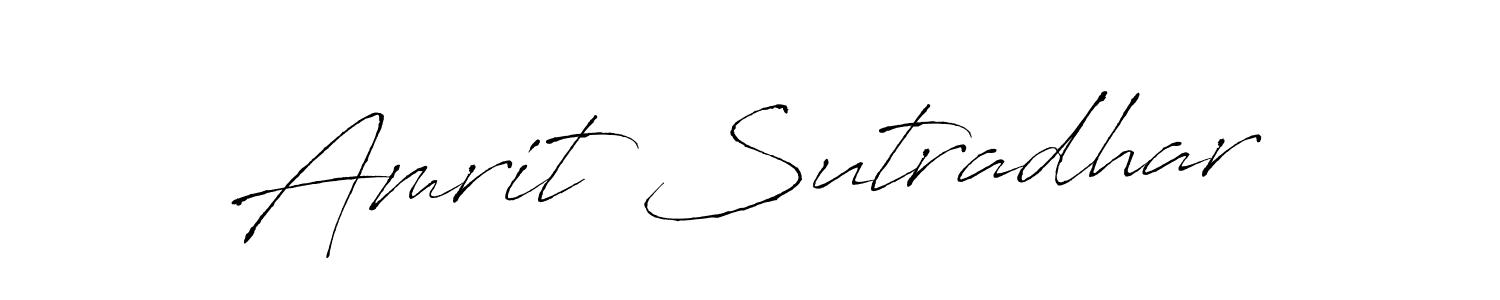 Design your own signature with our free online signature maker. With this signature software, you can create a handwritten (Antro_Vectra) signature for name Amrit Sutradhar. Amrit Sutradhar signature style 6 images and pictures png