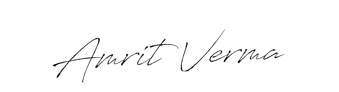 Create a beautiful signature design for name Amrit Verma. With this signature (Antro_Vectra) fonts, you can make a handwritten signature for free. Amrit Verma signature style 6 images and pictures png